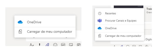 Atalhos do Microsoft Teams