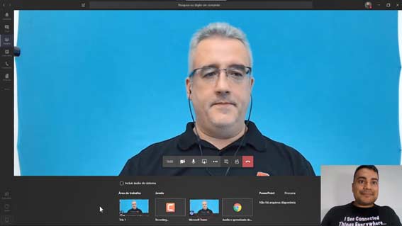 Habilitando o compartilhamento de tela no Teams Compartilhamento de tela no Microsoft Teams