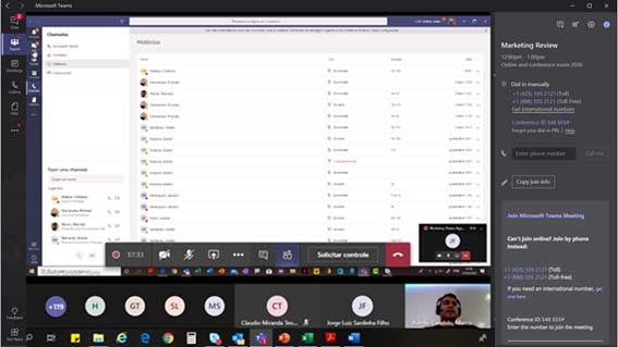 12 dicas para quando você for participar de reuniões com Microsoft Teams 3 Painel de Informações Microsoft Teams